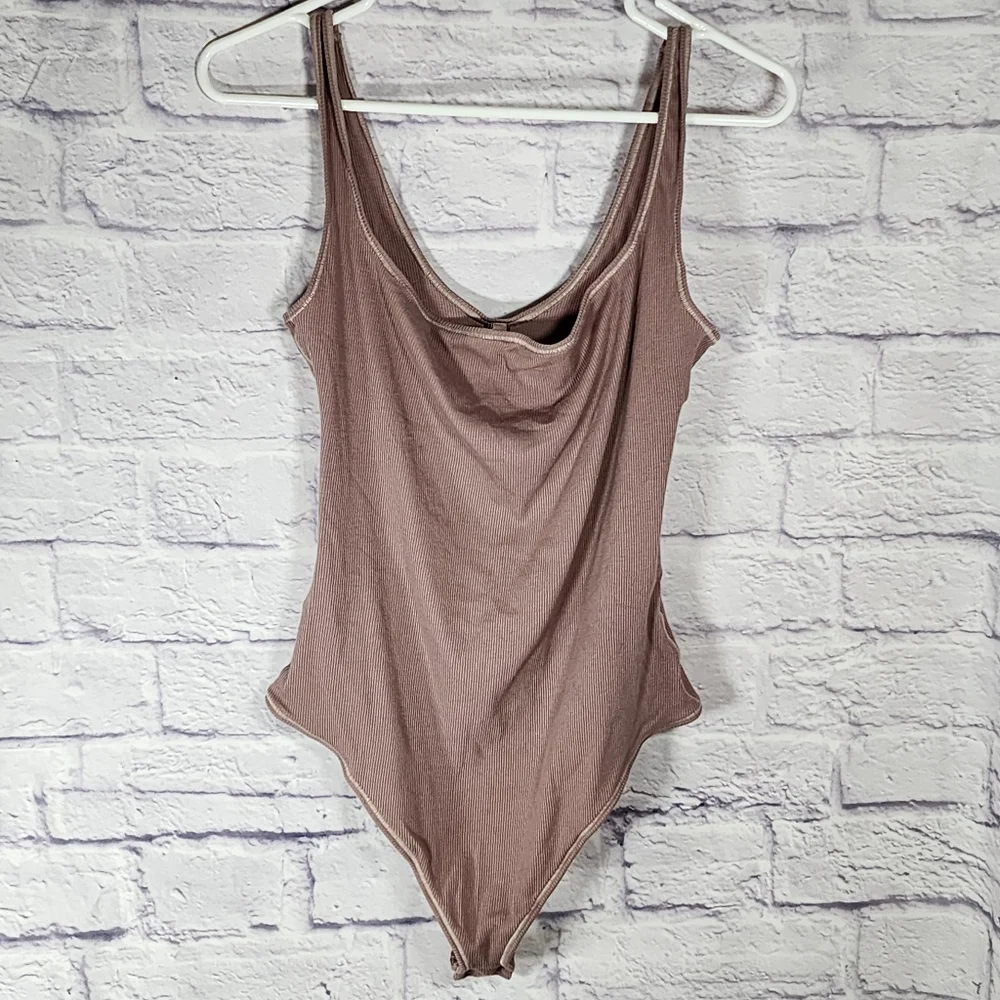SKIMS COTTON RIB BODYSUIT/ NWT/ UMBER/ XXS,L/XL/3X - Picture 9 of 17